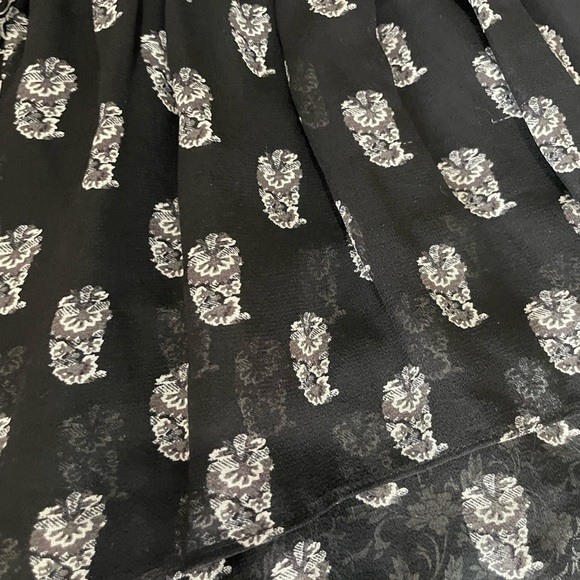 Joie 'Kessler' Printed Silk Mini-Dress, Caviar Black- Size XSmall - Picture 8 of 13